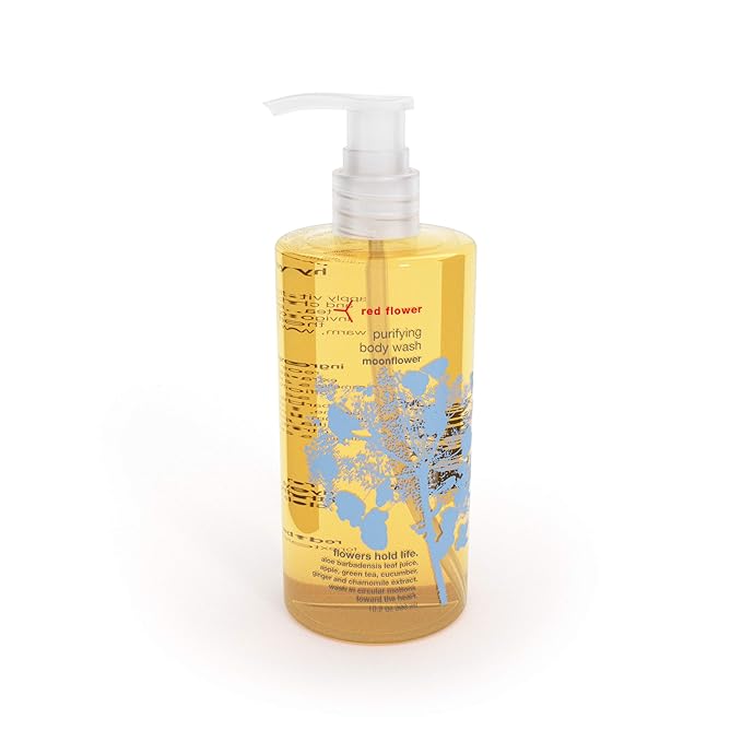 Red Flower Moonflower &amp Ocean Purifying Body Wash Duo – Gentle Hydrating Body Cleansers with Refreshing Aromas for Smooth Nourished Skin