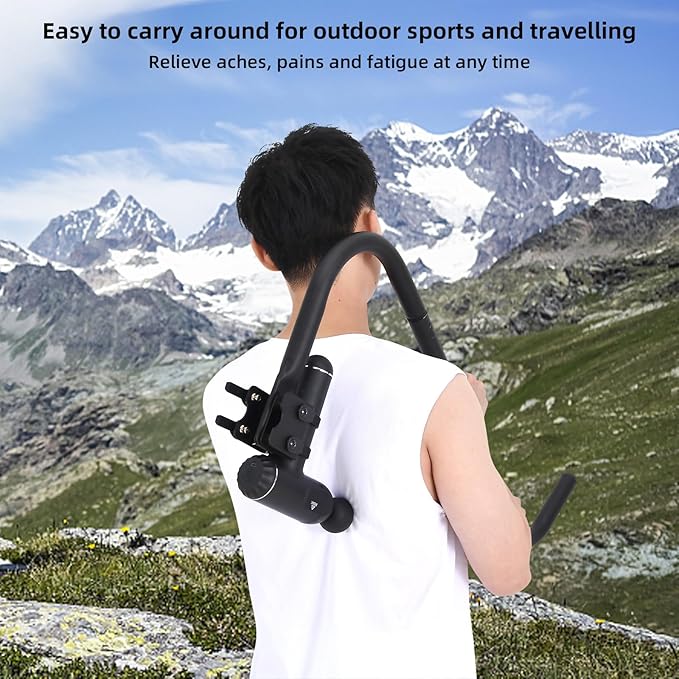 Massage Gun Holder Shoulder Neck Back Handheld Self Massage Gun Mount Compatible with Most Massage Guns Professional Grade Design for Hard to Reach Areas - Gift for Women &amp Men