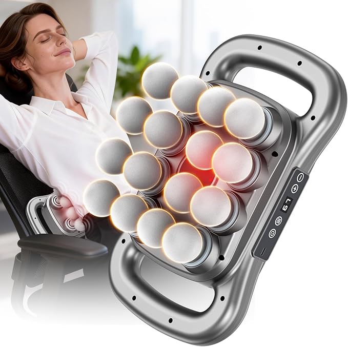 16 Head Massage Gun SetDeep Tissue Percussion Massager with 9 Modes &amp LevelsElectric Massage Tools for Back/Neck/Shoulder/Waist/Arm/Hand/Leg/Foot/Full Body Muscle Massager Gun Pain Relief