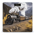 Digital Bathroom Scale for Body Weight Scale with Bright LCD Display High Accuracy Step-On Technology Auto On/Off Steam Locomotive Train Digital Scales 400 Lbs /180kg