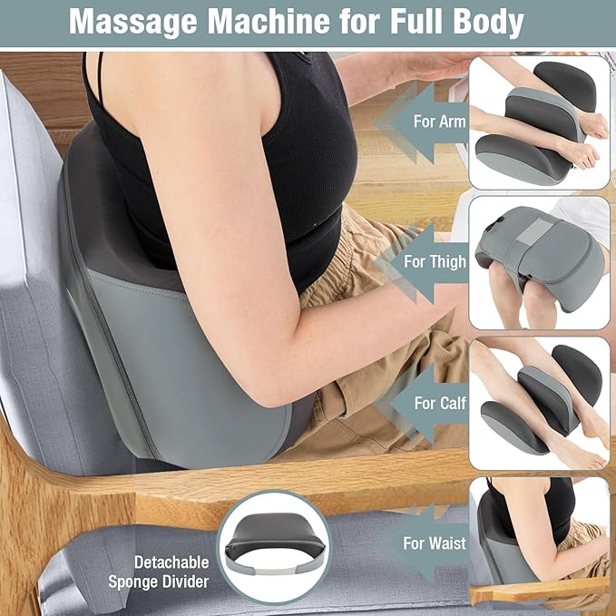 ARLIME Foot Massager with Heat Electric Deep Kneading Waist Massager with Vibration for Pain Relief Blood Circulation Foot and Calf Massage Gifts