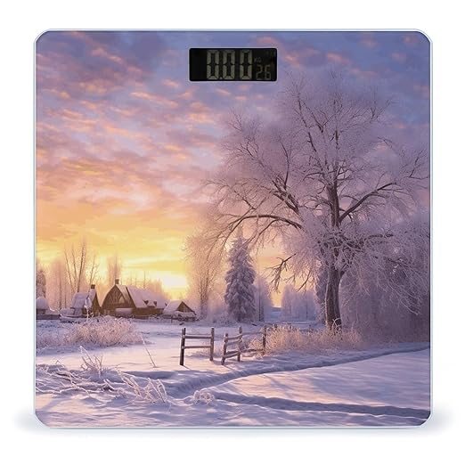 Winter Smart Scale for Body Weight Accurate Bathroom Scale with LED Display Digital Weight Scales Weighing Machine High Precision Scales for Bath Home