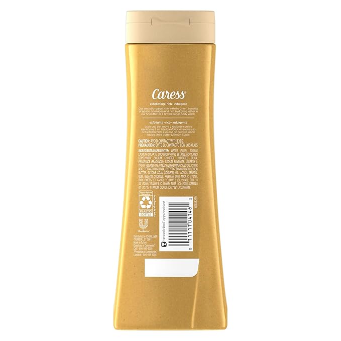Caress Body Wash With Silk Extract For Noticeably Silky Soft Skin Daily Silk Body Soap With White Peach &amp Orange Blossom 20 fl oz 4 pack &amp Body Wash Shea Butter &amp Brown Sugar