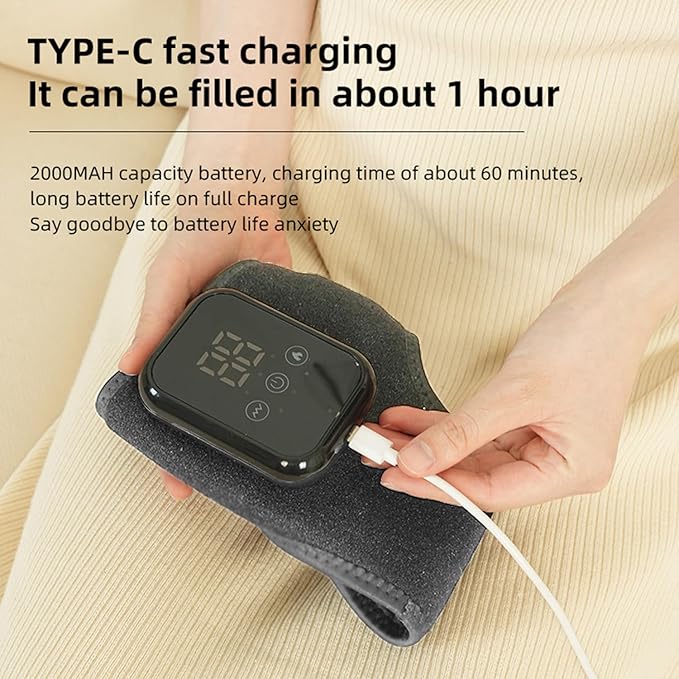 2PCS Naxir Foot Revive Massager Portable Triple Method Ankle Wrap with 3 Vibration Modes