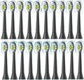 Replacement Toothbrush Heads Compatible with Philips Electric for EasyClean HealthyWhite and Other Snap-On Handles(20pcs Black)