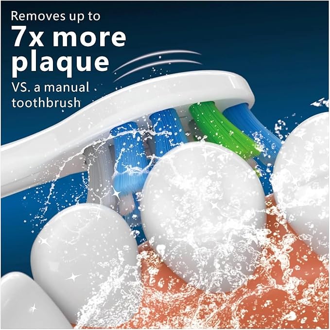 Compatible for 32 Pcs Replacement Toothbrush Heads Compatible with Soft Electric Brush Head 4100 6500 6100 7500 5300 1100