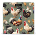 Digital Bathroom Scale for Body Weight Scale with Bright LCD Display High Accuracy Step-On Technology Auto On/Off Chicken and Rooster Print Digital Scales 400 Lbs /180kg
