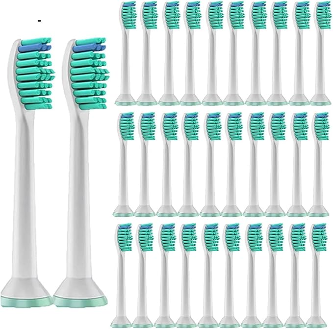 Replacement Toothbrush Heads Compatible for Philips Brush Head 1100 2100 4100 4300 5100 5300 6100 6500(32pcs)