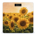 Flower Watercolor Smart Scale for Body Weight Digital Bathroom Scale Toughened Glass Weight Scale with Large LCD Backlight Display High Precision Scales Weighing Machine