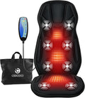CooCoCo Back Massager with Heat 8 Vibrating Motors Massage Chair Pad with 2 Heating Levels Massage Seat Cushion with Auto Shutoff for Home Office Chair Gifts for Mom Dad Men Women Teens