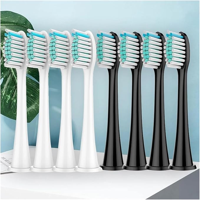 4/8pcs Replacement Toothbrush Heads 。Compatible with Sonicare Brush Head 4100 6500 6100 7500 5300 11(Black 12pc)