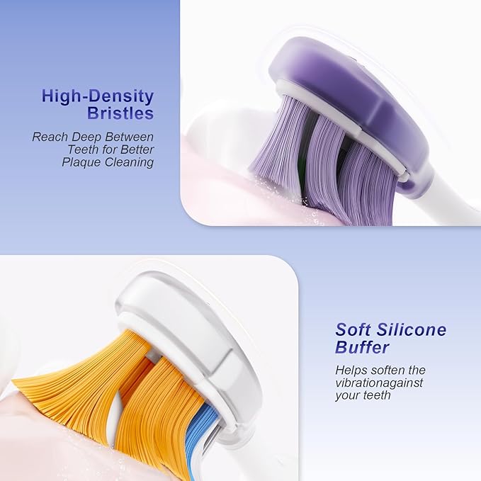 Replacement Toothbrush Heads Compatible with Philips Sonicare Click-on Handles Replacement Brush Head Electric Toothbrush Head 16 Pack
