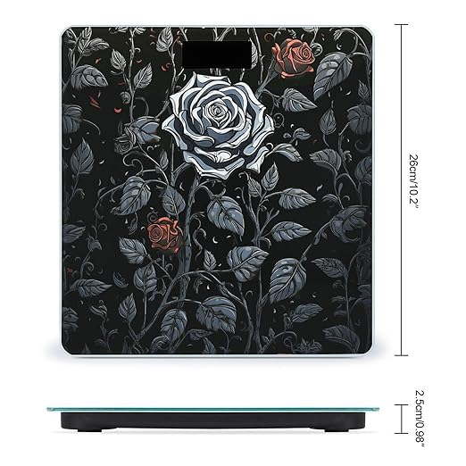 Rose Gothic Smart Scale for Body Weight Accurate Bathroom Scale with LED Display Digital Weight Scales Weighing Machine High Precision Scales for Bath Home