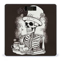 Skeleton Chef Scale for Body Weight Anti-Slip Tempered Glass Digital Bathroom Scales Clear LCD Display Weighing Scale Safe Rounded Corners Smart Scales
