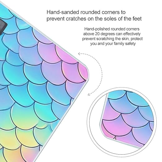 Men's Smart Scale for Body Weight Digital Bathroom Weighing Scale Automatic Switch Energy Saving Scale Beautiful Mermaid Fish Scale