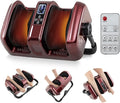 ARLIME Foot Massager with Heat Deep Kneading Shiatsu Massage Machine for Muscle Arm Relaxation Feet and Calf Massager Gifts for Adults (Red)