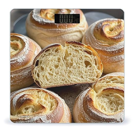 Painted Bread Scale for Body Weight Smart Scales Digital Bathroom Scale High Precision Weighing Scales with Large Display Weighing Machine for People