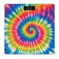 Tie Dye Rainbow Scale for Body Weight Digital Bathroom Scale Toughened Glass High Precision Scales for Body Weight with Large LCD Backlight Display Weight Scales