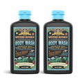 Men's Body Wash | Nautical Birchwood &amp Alpine Sage and Aviator's Eucalyptus &amp Fresh Citrus | Hydrating &amp Anti-Aging Formula with Aloe Niacinamide &amp Hyaluronic Acid (2 Pack) | Made in