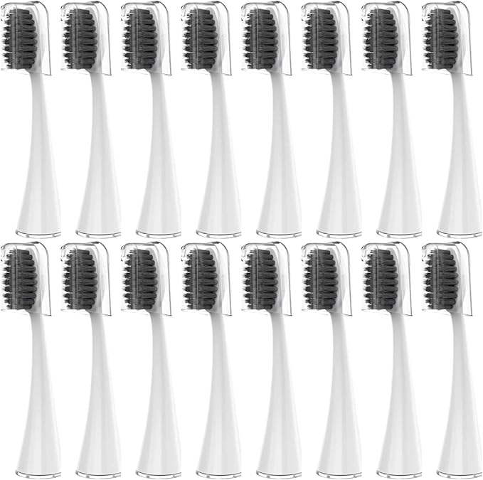 Compatible for Seago SG-540 Replacement Toothbrush HeadsCleaning Deep Tooth Gaps(16WHITE)