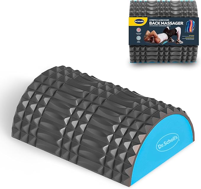 Dr. Scholl's Stretch and Recovery Back Massager W/Acupressure Points &amp Foam Base - Poor Circulation Disc Herniation Muscle Pain Sciatica