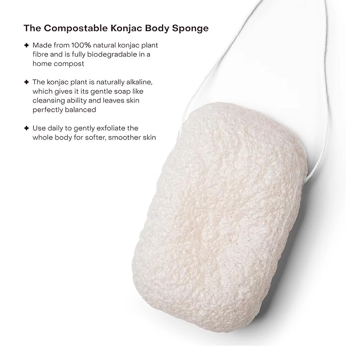 Everist The Hydrating Body Duo The Body Wash Concentrate Tube 50+ Washes Bundled With The Compostable Konjac Sponge
