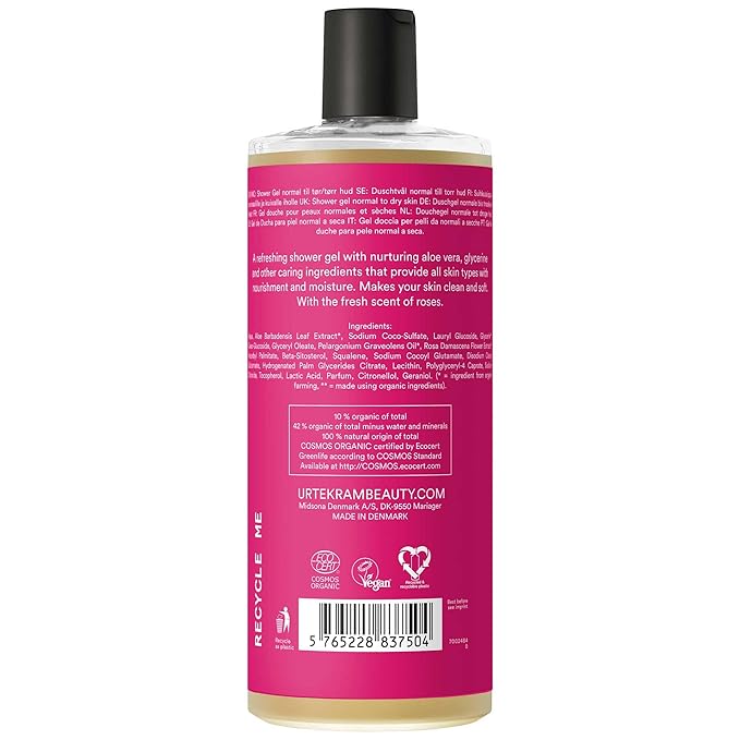 URTEKRAM Rose Shower Gel 500 ML