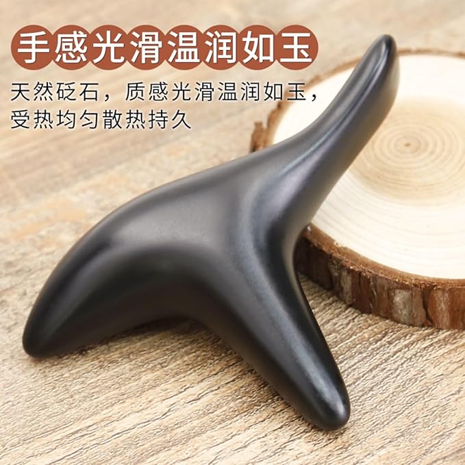 泗滨砭石按摩棒 Leg Arms Back Calves Roller Massage Roller Stick 器点拨筋点按压锥棒按脚部足底工具三角雀 HomeOffice Body Electric Massagers