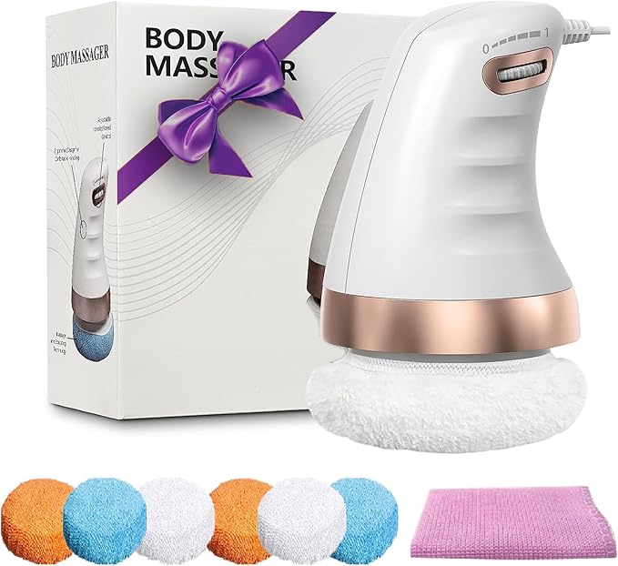 Health Care Logistics Body Sculpting Machine Handheld Cellulite Massager for Beauty Sculpt Belly Butt Arms Legs with 6 Washable Massage Pads