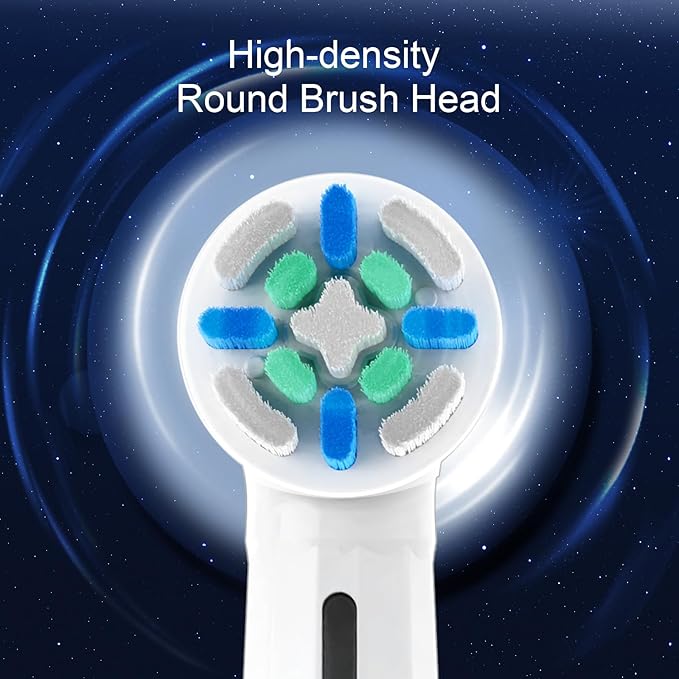 8 Pack IO Replacement Brush Heads Compatible with Oral B iO 2/3/4/5/6/7/8/9/10/Deep Clean Series Electric Toothbrushes IO Brush Head for Teeth Cleaning (White)