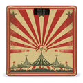 Vintage Circus Background Bathroom Scale Rounded Smart Scale for Body Weight Automatic Power On/Off Weight Scales Accurate Bathroom Digital Scales for Pet Home Bedroom Kitchen