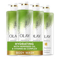 Olay Hydrating Body Wash for Women with Hempseed Oil and Vitamin B3 20 fl oz (Pack of 4)