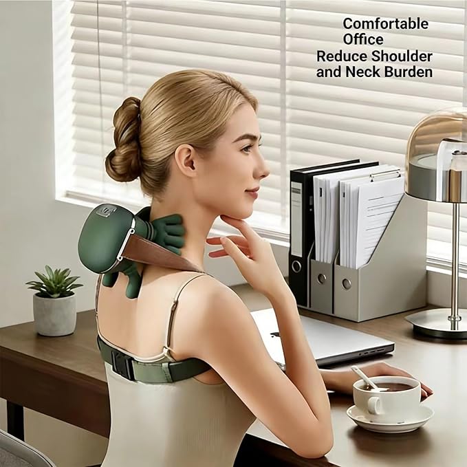 Shoulder and Neck Massager Neck Massager with Heat and Fingers Relieves Muscle Pain Shoulder Massager for Pain Relief Deep TissueElectric Back Massagers