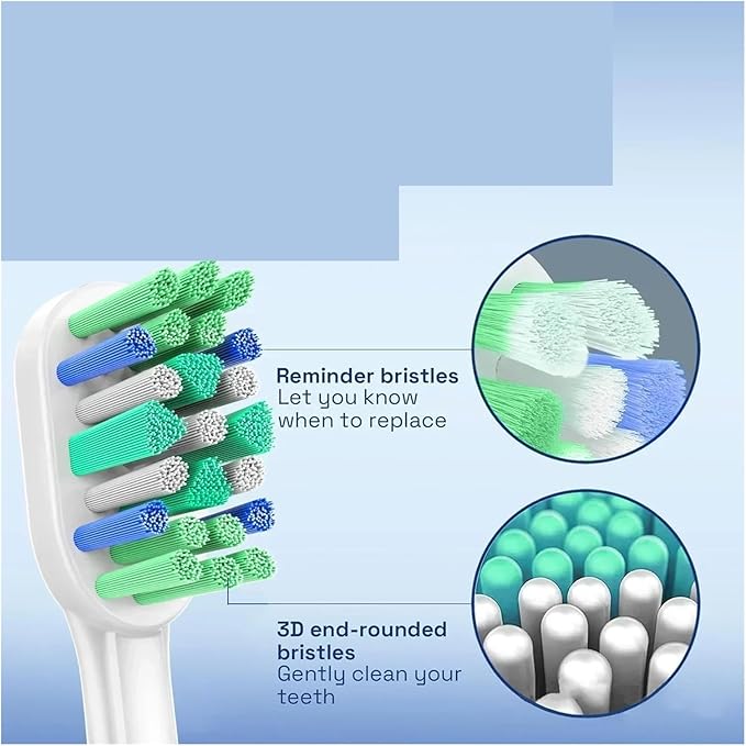 Replacement Toothbrush Heads Compatible for with Optimal Plaque Control HX9023/65 HX9044 HX9054 Electric Brush Head(20 Pcs)