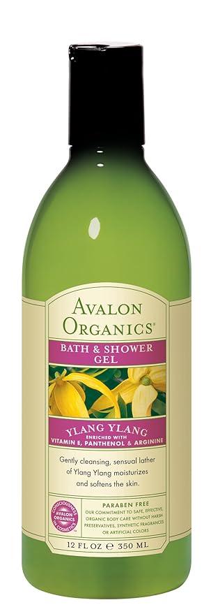 Avalon Ylang Ylang Bath and Shower Gel 12-Ounce Bottles (Pack of 2)