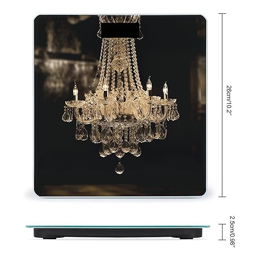 Dragonfly Watercolor Painting Digital Bathroom Scale for Body Weight Weighing Scale with Backlit LCD Display High Precision Measurements &amp Measures Weight Up to 180kg