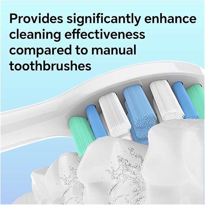 12/20 PcsCompatible for with Electric Toothbrush Replacement Brush Heads Toothbrushes Head Refills for 1100 2100 4100(White-20 Pcs)