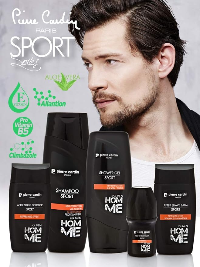 Natural Moisturizing Shower Gel Body Wash for Men (Sport Aloa Vera 10.15 oz / 300 ml)