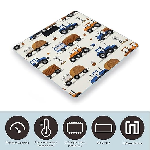 Women's Fashion Automatic Switch Digital Bathroom Weighing Scale Smart Scale Farm Cars Tractor Truck