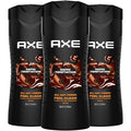 AXE Men's Body Wash Dark Temptation 3-Pack 12H Refreshing Chocolate Scent 16 Fl Oz Ea