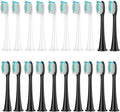 8Pcs Replacement Brush Heads Compatible with Philips Sonicare DiamondClean HX3/HX6/HX9 Series Electric Toothbrush HX6064(8 White 12 Black)