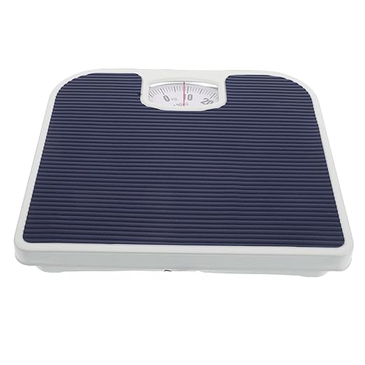 SUPVOX Mechanical Bathroom Scale Analog Weight Scale with Large Dial Dark Blue for Home Health Monitoring and Body Weight Measurement