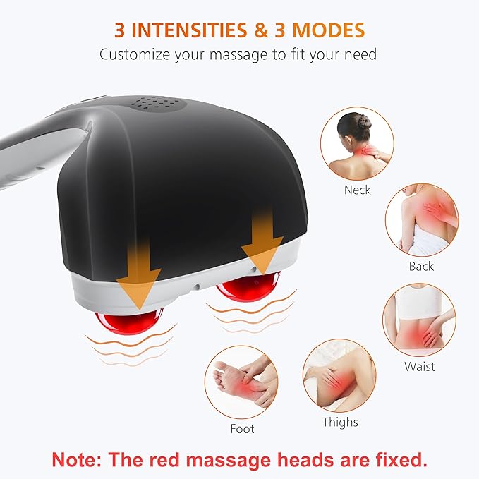 Snailax Handheld Back Masssager and Neck Massager Bundle