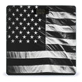 Black and White American Flag Scale for Body Weight Highly Accurate Digital Bathroom Scale Sturdy Tempered Glass Weighing Scales with LCD Display Fashion Body Fat Smart Scales 400lb