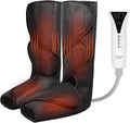 QUINEAR Leg Massager with Heat Compression Device for Legs Heated Compression Boots Foot Calf Massage Machine Foot and Leg Pumps Massager for Circulation and Pain Relief