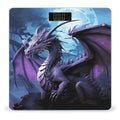 Purple Dragon Purple Moon Scale for Body Weight Anti-Slip Sturdy Tempered Glass Weighing Machine Highly Digital Accurate Bright LCD Bathroom Scale for Household Gift