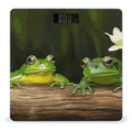 Two Green Frogs Scale for Body Weight Anti-Slip Digital Bathroom Scale Sturdy Toughened Glass Weighing Scales High Precision Safe Rounded Corners Smart Scales
