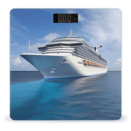 Cruise Ship Bathroom Scale Weight Scale for Body WeightHighly Accurate Digital Weighing Machine Clear LED Display Digital Bathroom Body Scale 400lb/182kg