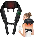 Joyset Neck Massager with Heat Cordless Shiatsu Neck Massager for Pain Relief Deep Tissue 6D Kneading Shiatsu Massager for Neck Shoulder Back Gifts for Dad Mom Friend