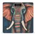 Abstract Elephant Digital Bathroom Scale for Body Weight Weighing Scale with Backlit LCD Display High Precision Measurements &amp Measures Weight Up to 180kg